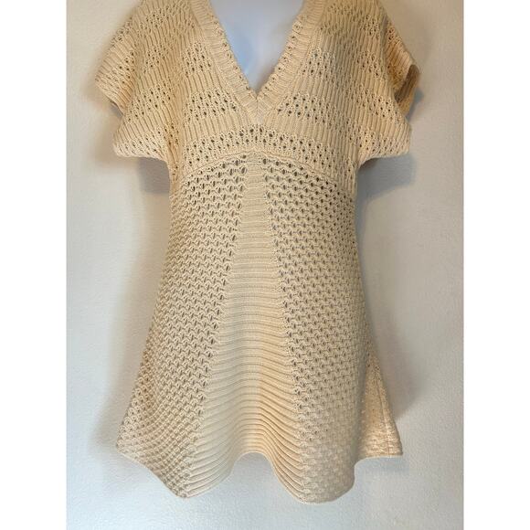 Calvin Klein Size Large color; Bleached Sand Croched Top Boho Style - Picture 9 of 14
